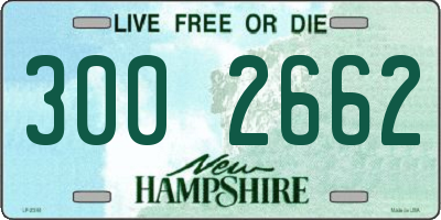 NH license plate 3002662