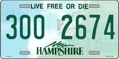 NH license plate 3002674