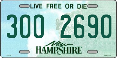 NH license plate 3002690