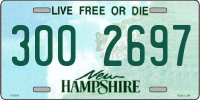 NH license plate 3002697