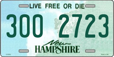NH license plate 3002723