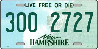 NH license plate 3002727