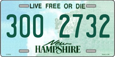 NH license plate 3002732