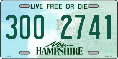 NH license plate 3002741