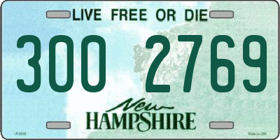 NH license plate 3002769