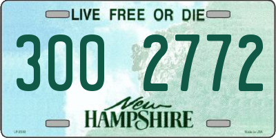 NH license plate 3002772