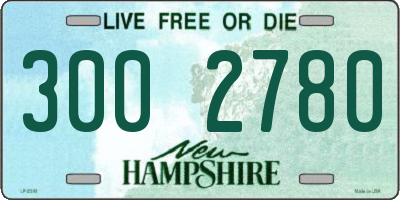 NH license plate 3002780