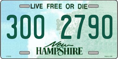 NH license plate 3002790