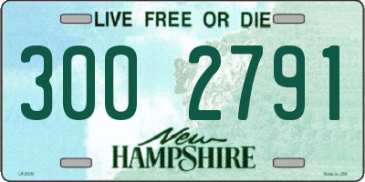NH license plate 3002791