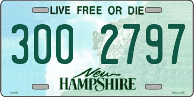 NH license plate 3002797
