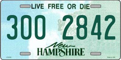 NH license plate 3002842
