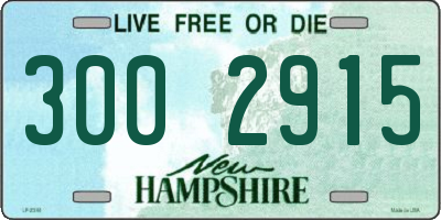 NH license plate 3002915