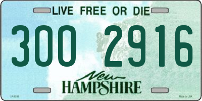 NH license plate 3002916