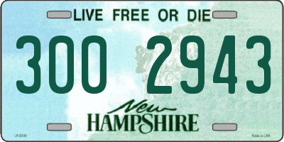 NH license plate 3002943