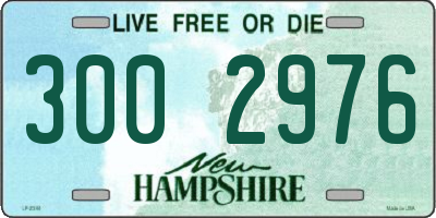 NH license plate 3002976
