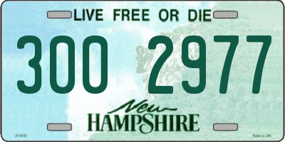 NH license plate 3002977
