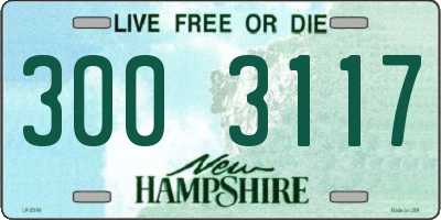 NH license plate 3003117