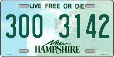 NH license plate 3003142