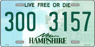 NH license plate 3003157