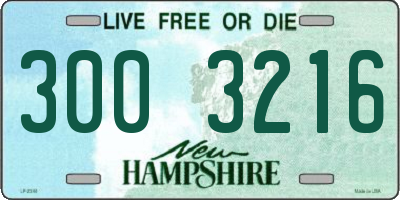 NH license plate 3003216