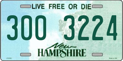NH license plate 3003224