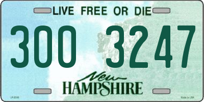 NH license plate 3003247