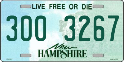 NH license plate 3003267