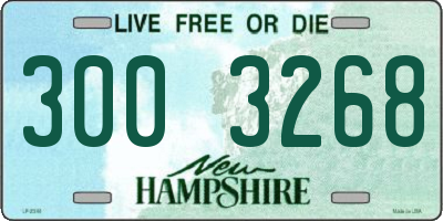 NH license plate 3003268