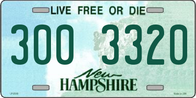 NH license plate 3003320