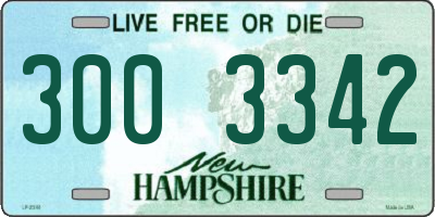NH license plate 3003342
