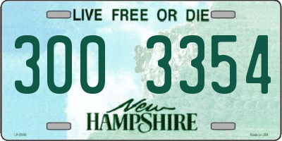 NH license plate 3003354