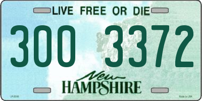 NH license plate 3003372