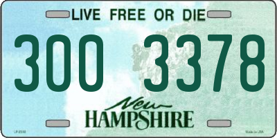 NH license plate 3003378
