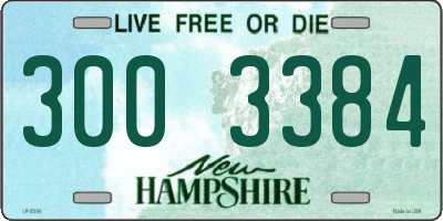 NH license plate 3003384