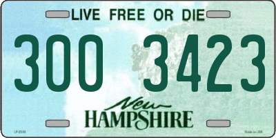 NH license plate 3003423