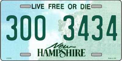 NH license plate 3003434