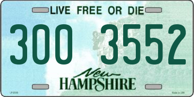 NH license plate 3003552