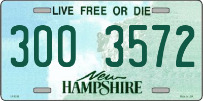 NH license plate 3003572