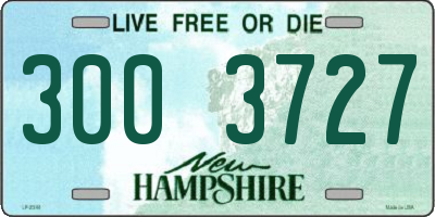 NH license plate 3003727