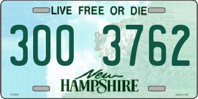 NH license plate 3003762