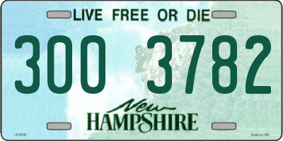 NH license plate 3003782