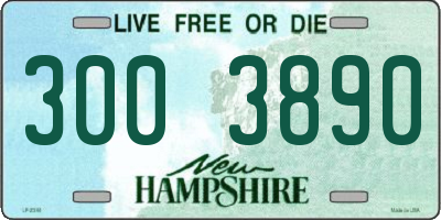 NH license plate 3003890
