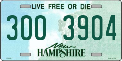 NH license plate 3003904