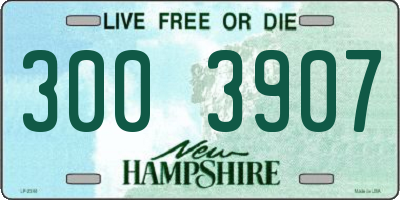 NH license plate 3003907