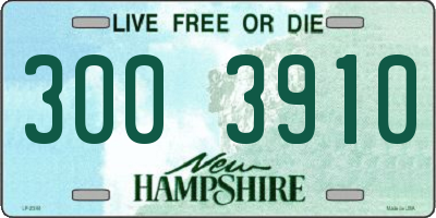 NH license plate 3003910