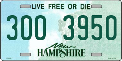 NH license plate 3003950