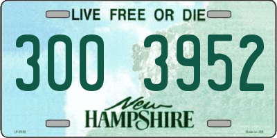 NH license plate 3003952