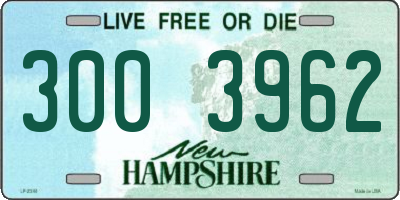 NH license plate 3003962