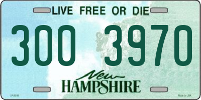 NH license plate 3003970