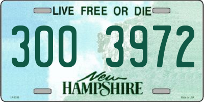 NH license plate 3003972